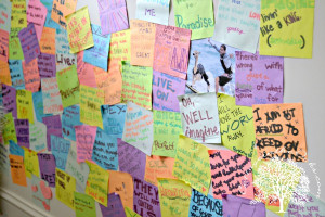 Teen Quotes in Bedroom Wall ~ sticky note wall filled with quotes and ...