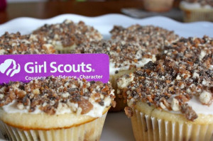 Girl Scout Cookie Cupcake recipes via Rainy Day Gal