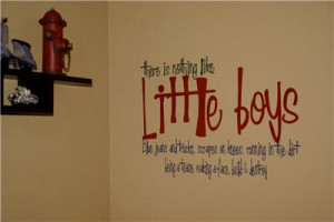 Little Boy Quote Vinyl Wall
