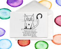 Explore. Dream. Discover - Mark Twa in Quote Cat Card - Literature ...