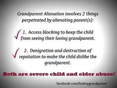 Grandparent Alienation, Grandparents Aliens