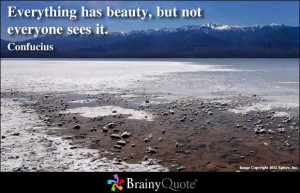 Having inner beauty is something you develop on your own, and I like ...