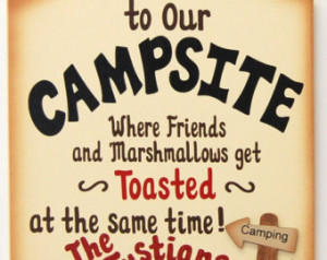 Funny Camping Signs Funny wood camping sign