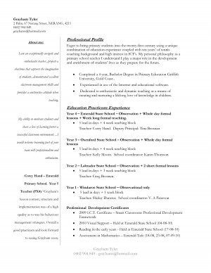 first year college student resume
