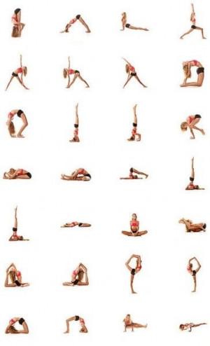 yoga poses by bizz