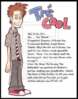 Classix: Tre Cool's Profile by GreenDayComix