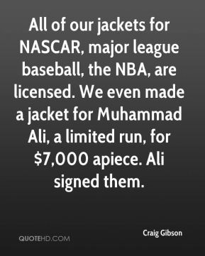 ... for Muhammad Ali, a limited run, for $7,000 apiece. Ali signed them