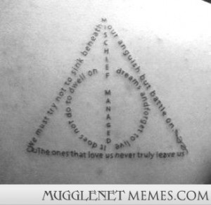 The greatest idea for a Harry Potter tattoo