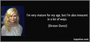 More Kirsten Dunst Quotes