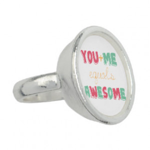 You and me Love quote ring fashion jewelry Photo Ring