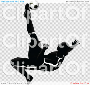 Clipart Silhouetted Soccer
