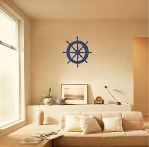 about Steering Nautical Ship Wheel Nursey Boy Wall Art Decal Quote ...