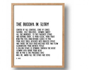Pr int, Buddha Spiritual Wall Art, Yoga Room Decor, Literary Quotes ...