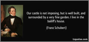 Our castle is not imposing, but is well built, and surrounded by a ...