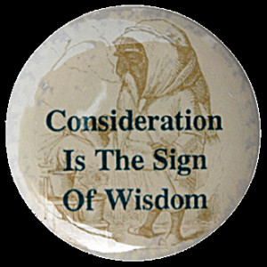 Consideration Consideration is the sign of