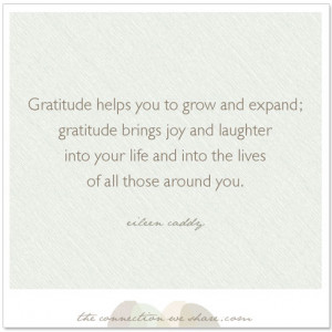 One of my manifesto as a mother is to teach my children to be grateful ...