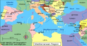 Mediterranean Europe Map