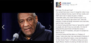 Bill Cosby I'm tired - fake.