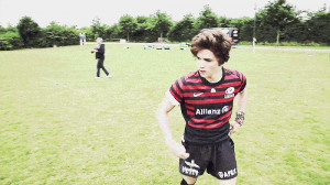 In LOVE with this he’s such a cutie in the rugby kit