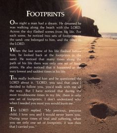 footprints in the sand poem | 