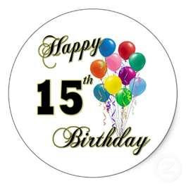 Happy Birthday 15 th