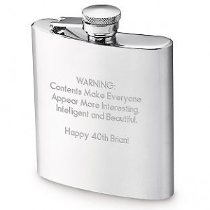 For Patrick-Engraved Stainless Steel 7oz Flask , Add Your Personalized ...