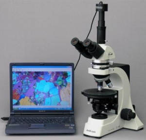AmScope's 40X-600X Trinocular Infinity Polarizing Microscope