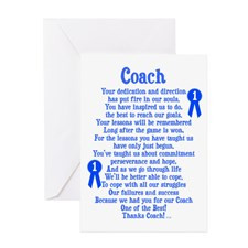 Coach Thank You Greeting Card for