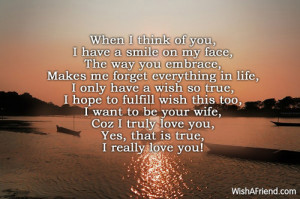 thinking of you love poems