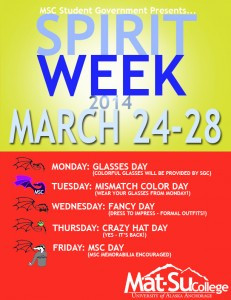 Spirit Week Theme Days