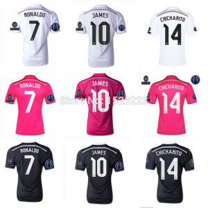 CHICHARITO 14 15 Real Madrid Champions League Jersey Soccer 2014 2015