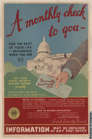 The Social Security retirement pension system was part of President ...