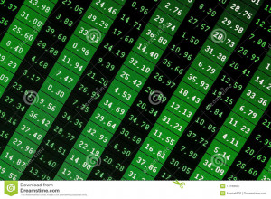 ... Stock Photography: Stock Quotes at real time at the stock exchange