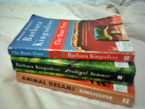 lucky day again, I stumbled upon cheap copies of Barbara Kingsolver ...