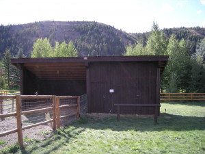 Horse Loafing Shed Tack Room And