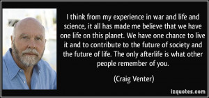 More Craig Venter Quotes