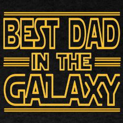 Best Dad in the Galaxy Dark T-Shirt