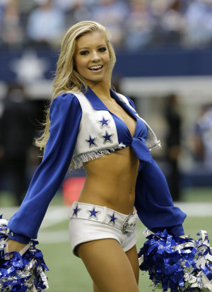 ... would be complete without a look at the NFL cheerleaders in action