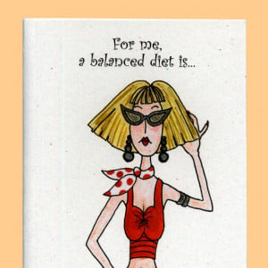 DIVA Birthday Card. Sassy Cartoon Cards for Women. Hand Drawn ...