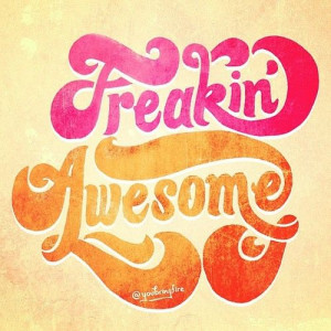 freakin’ awesome lettering