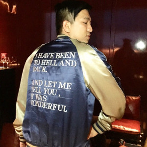 Real life quote embroidered on my love Kim Jones' @mrkimjones Louis ...