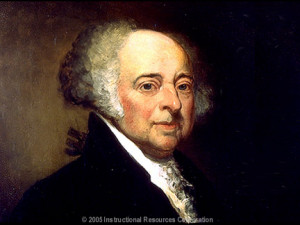 Left: John Adams