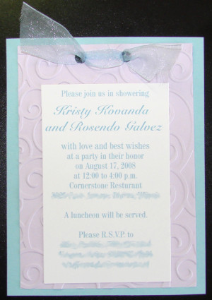 Bridal Shower invitations - quantity 50
