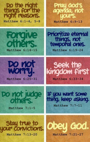 Teachings in Book of Matthew.