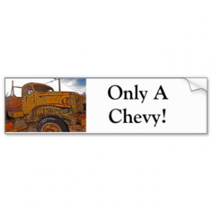 Antique Chevy Truck in Keeler, CA Bumper Stickers