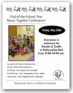 End-of-the-School Year Celebration-Friday, May 25th! – Early