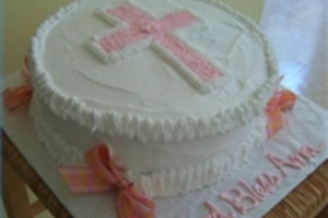 Baptism Cake Decorating Idea