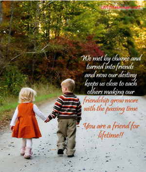 We met by chance and turned into friends Love quote pictures