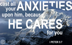 Comforting Bible Verses I Peter 5:7