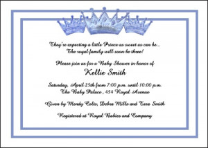 Baby Shower Prince Charming Invite areBecoming Very Popular!